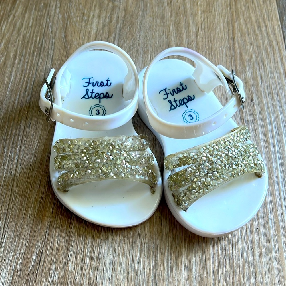 First steps jelly sandals, size 3C